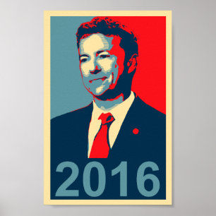 Rand Paul 2016 Obama Style Poster