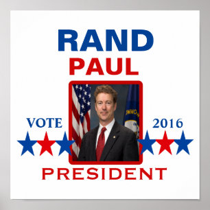Rand Paul für den Präsidenten im Jahr 2016 Poster