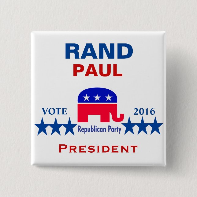 Rand Paul für Präsidenten 2016 Button (Vorderseite)