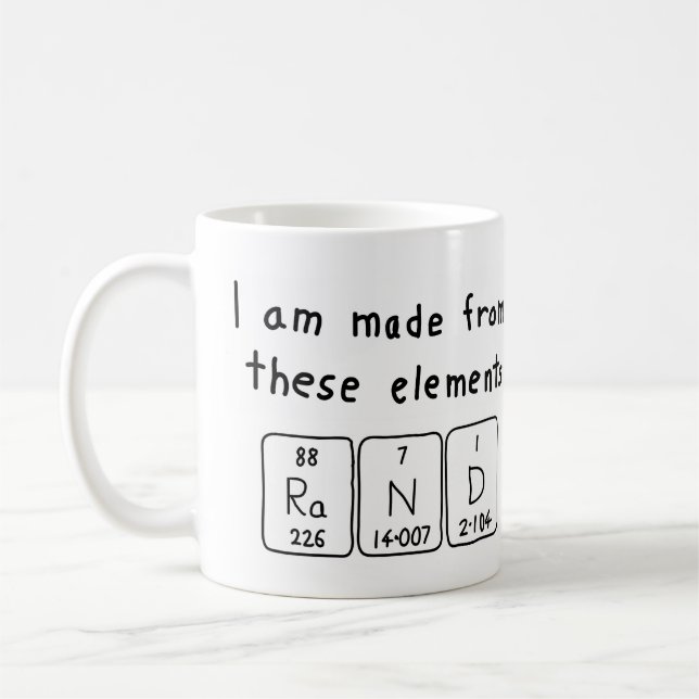 Rand Periodenname Tasse (Links)