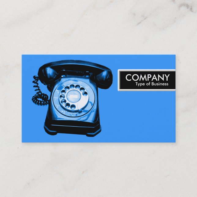 Rand-Umbau - blaue Hotline Visitenkarte (Vorderseite)