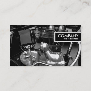 Rand-Umbau - klassischer Motorrad-Motor Visitenkarte