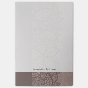 Rand und Hintergrund des linken Musters Post-it Klebezettel