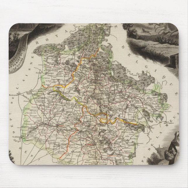 Randabbildungen Mousepad (Vorne)