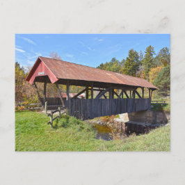 Randall Covered Bridge, Lyndon, Vermont Postcard Postkarte