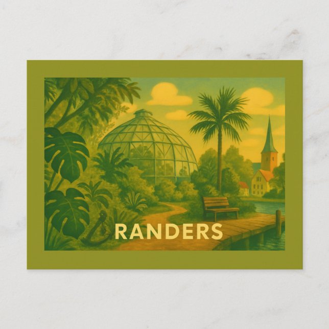 Randers Dänemark Kuppeln Postkarte (Vorderseite)
