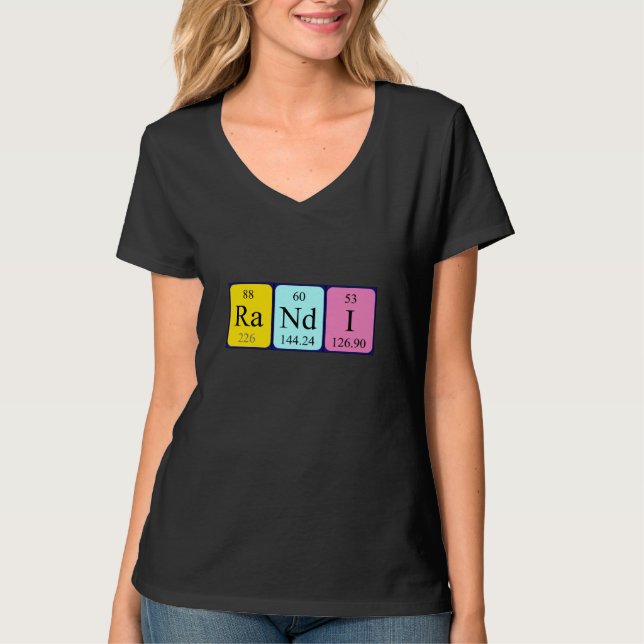 Randi Periodenname Shirt (Vorderseite)