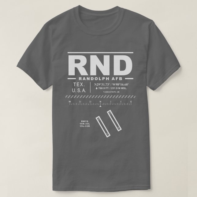 Randolph Air Force Base RND T-Shirt (Design vorne)