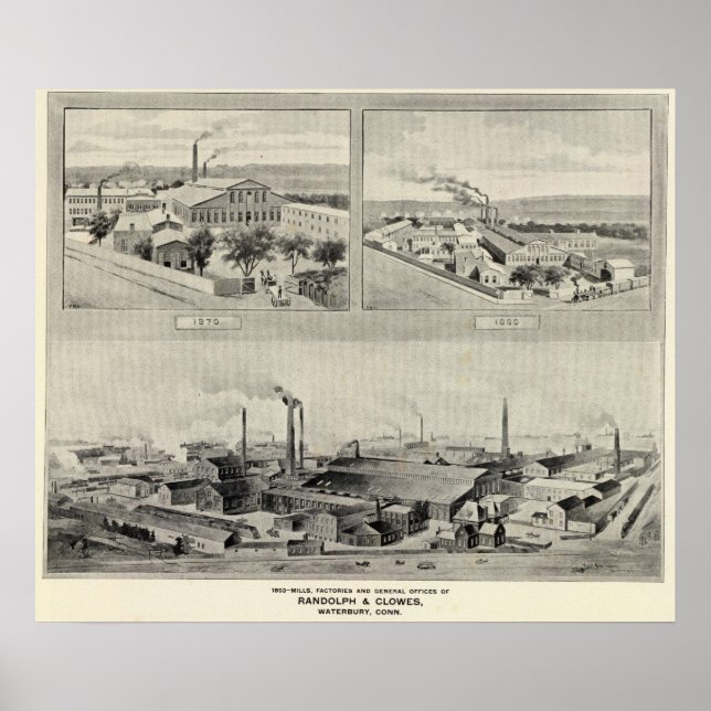 Randolph & Clowes, Waterbury Poster (Vorne)