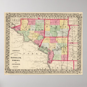 Randolph, Perry, Jackson Landkreis Poster