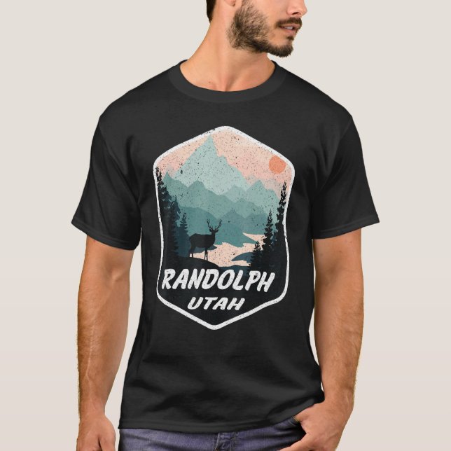 Randolph Utah Ut Berge Wandern Souvenir T-Shirt (Vorderseite)