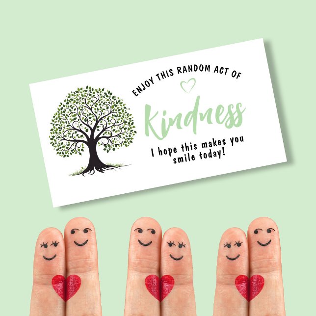 Random Act of Kindness Card | Kindness Tree Mini  Visitenkarte (Von Creator hochgeladen)