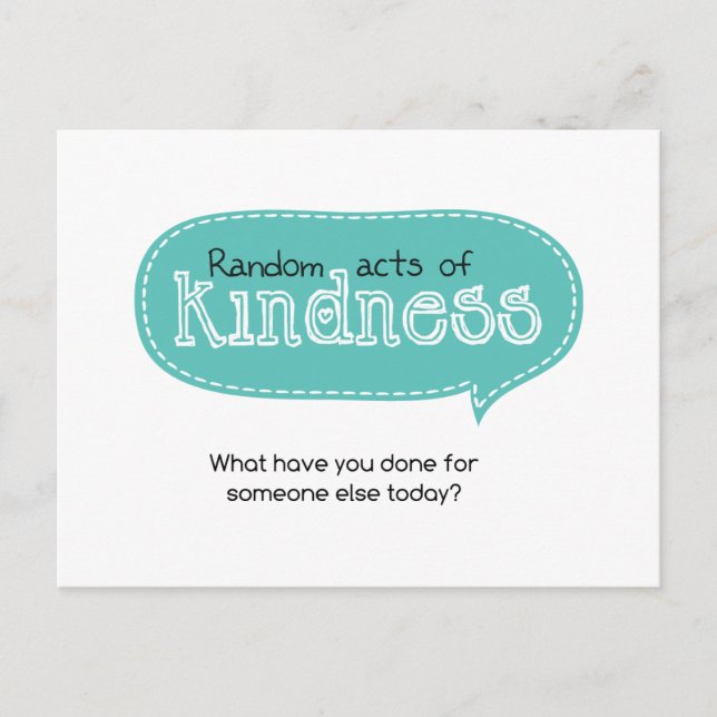 Random Acts of Kindness Postkarte (Vorderseite)