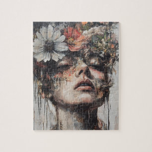 Random Art Meine Katze machte mir Blume Puzzle