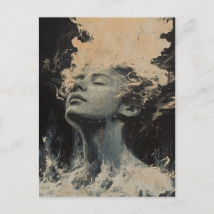 Random Art My Cat Made Postkarte