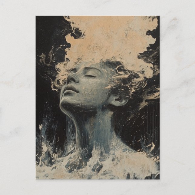 Random Art My Cat Made Postkarte (Vorderseite)