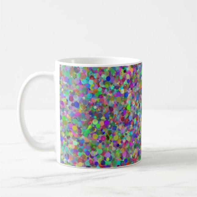 Random Dot 11oz Tasse (Links)