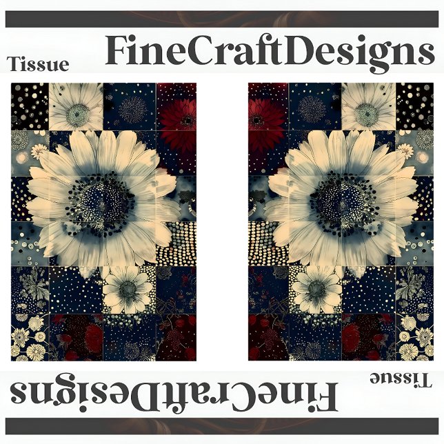 Random Floral Tile Collage Decoupage L&R 152 Seidenpapier (Von Creator hochgeladen)