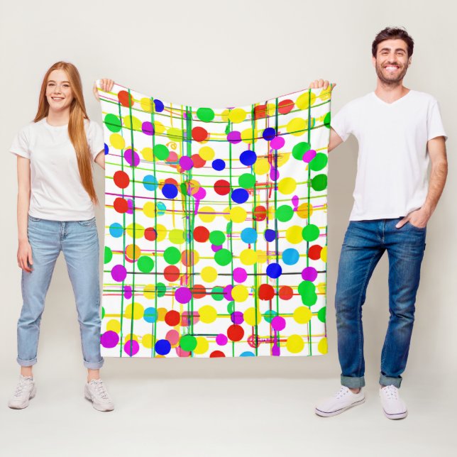 Random Geometric Muster Fleecedecke (Beispiel)