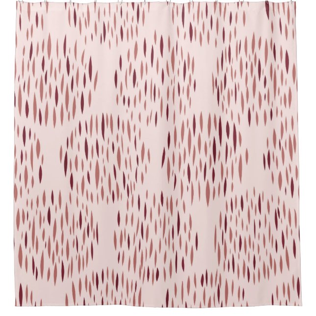 Random geometrischer Hintergrund. Nahtloses Muster Duschvorhang (Vorderseite)
