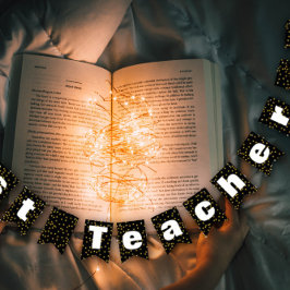 Random Gold Dot Musterer Bester Lehrer Wimpelkette