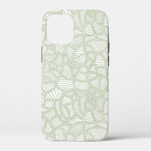 Random Leaf Mosaic Pale Green Case-Mate iPhone Hülle