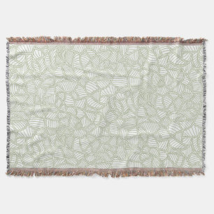 Random Leaf Mosaic Pale Green Decke
