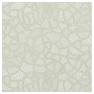 Random Leaf Mosaic Pale Green Stoff