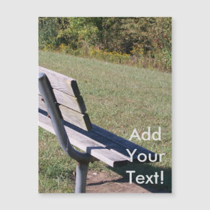 Random Park Bench Magnetkarte