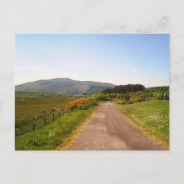 random road in Scotland Postkarte