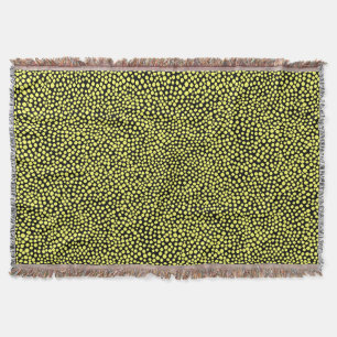 Random Spots - Chalk Gelb auf schwarz Decke