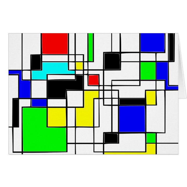 Random Squares hassen Mondrian (Vorderseite (Horizontal))
