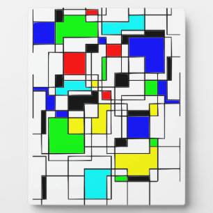 Random Squares hassen Mondrian Fotoplatte