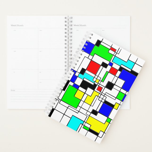 Random Squares Retro Art Planer (Anzeige)