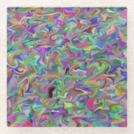 Random Swirl Glass Untersetzer