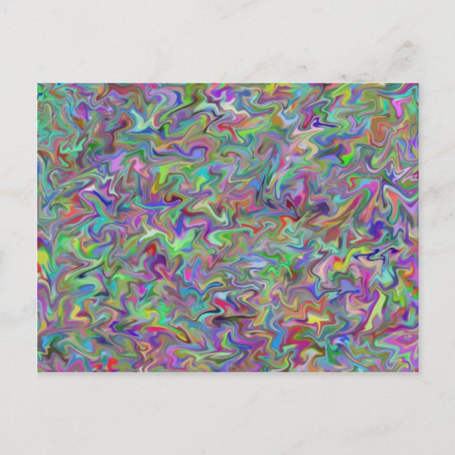 Random Swirl Postkarte (Vorderseite)