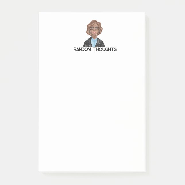 Random Thoughts Postit Notes Post-it Klebezettel (Vorderseite)