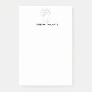 Random Thoughts Postit Notes Post-it Klebezettel