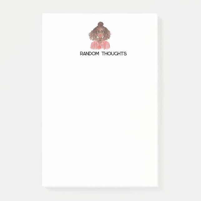Random Thoughts Postit Notes Post-it Klebezettel (Vorderseite)