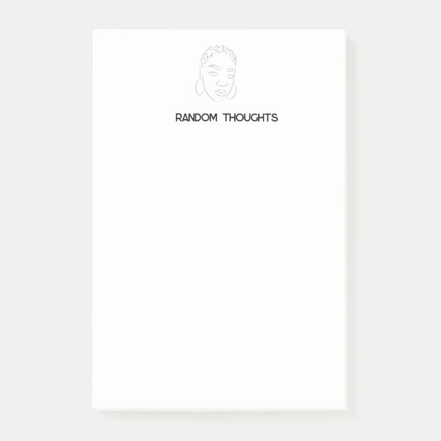 Random Thoughts Postit Notes Post-it Klebezettel (Vorderseite)