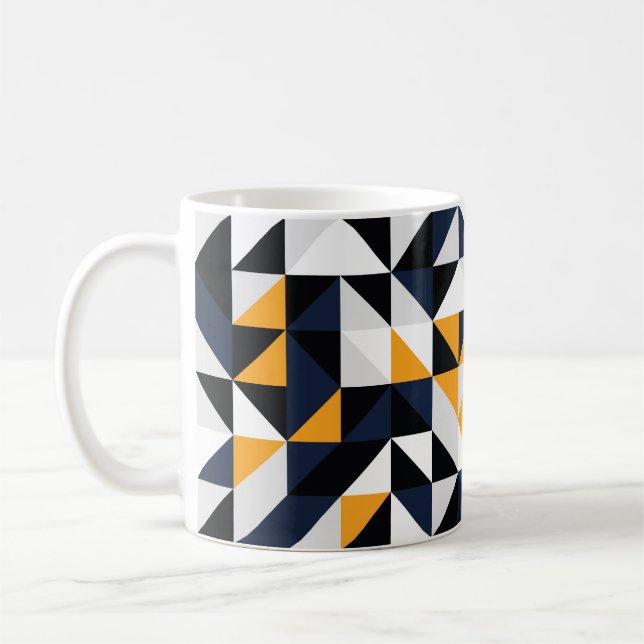 Random Viertelkreise: buntes Muster. Kaffeetasse (Links)