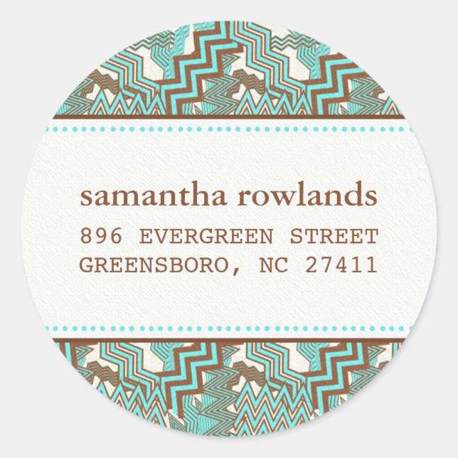 Random Zig Zag Stickers (Vorderseite)