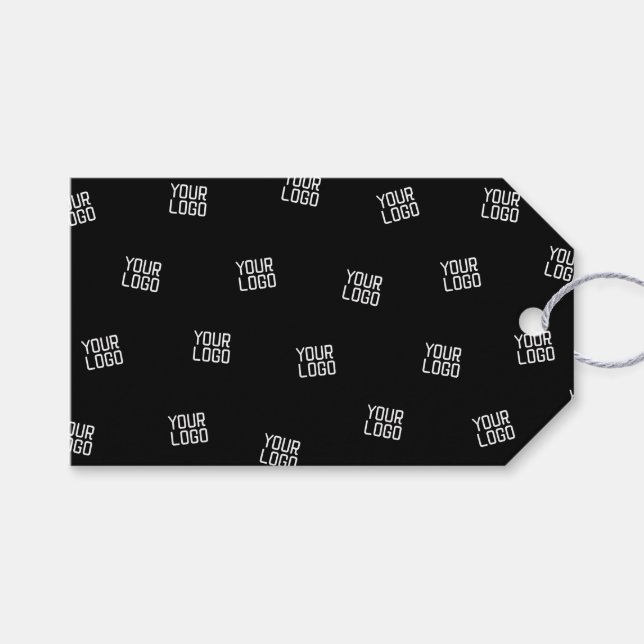 Randomisiertes Design, Geschäftslogo oder Bild Geschenkanhänger (Vorderseite (Horizontal))