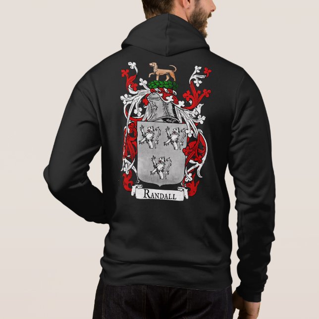 Randwappen der Männer Hoodie (Rückseite)