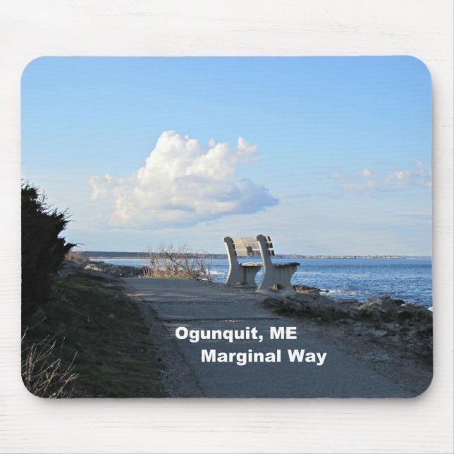 Randweg, Ogunquit, Maine Mousepad (Vorne)