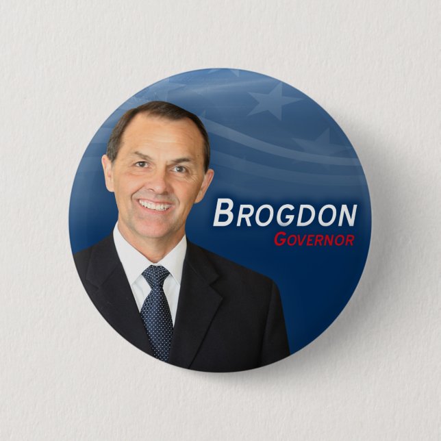 Randy Brogdon für Gouverneur-Knopf Button (Vorderseite)
