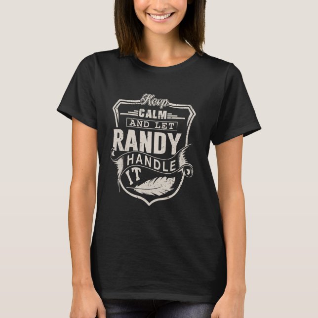 Randy First Name Shirt Randy Name Birthday (Vorderseite)