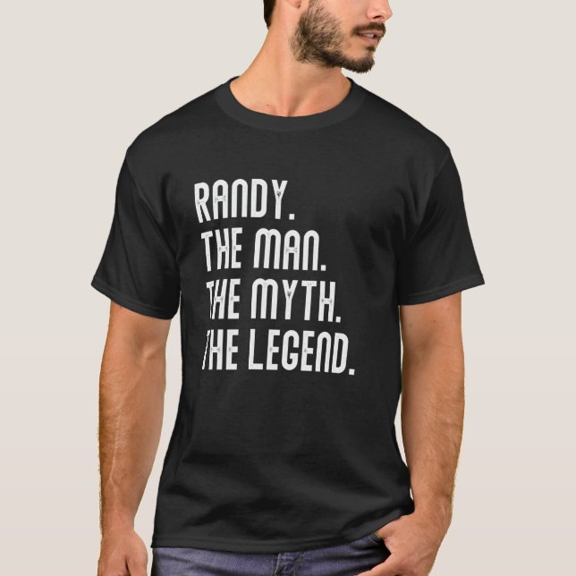 RANDY Man Myth Legend Shirt Gifts For Mens Funny R (Vorderseite)