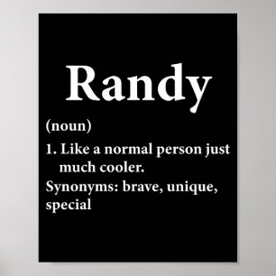 Randy Name Definition Lustig D Poster