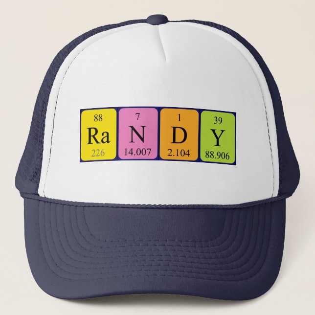Randy Periodenname Truckerkappe (Vorderseite)